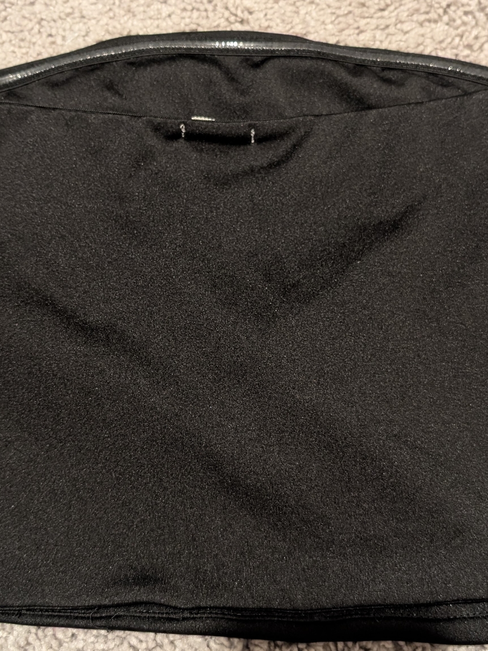 Black Strapless Rhinestone Stretch Top - Picture 4 of 4